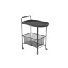 SLNFXC Kitchen Cart Storage Cart Simple Bedside Table Mini Mobile Coffee Table Storage Cart Kitchen Bathroom Cart (Color : Rosso, Size : 1pcs)