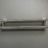 GLYP Bathroom Towel Holder Wall Mounted 26-Inch SUS304 Stainless Steel Modern Hotel Towel Shelf Rack with Double Towel Bar, Brushed Nickel