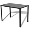 DINGZZ Kitchen Tables and Chairs Set Dining Room Table Set for 6 Black