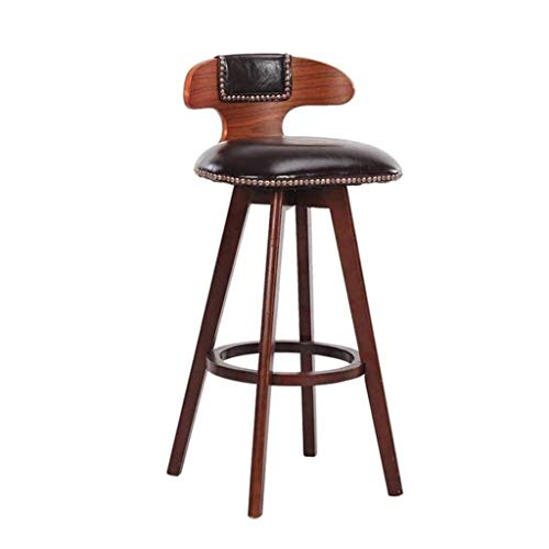 SDFGH Nordic light luxury bar chair simple net red bar stool front desk cafe restaurant leisure back high stool (Color : Argento)