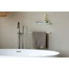 Brabantia - Mindset Towel Rail - Fits Regular or Folded Big Towels - Holds Up to 2 kg - Corrosion Resistant - Bathroom Storage Accessory - Fixing