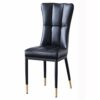 dining chair Kitchen Dining Room Furniture Chairs Dining Chairs Modern Leather High Back Padded Soft Seat Dining Chair Water Proof Leather Side C