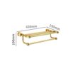HIGOH Towel Racks,Bathroom Towel Rack Wall Mounted Towel Holder,Bath Hardware Copper Jade Accessories Towel Rack/Bar,Bath Shelf,Towel Holder Bras