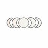 Acrylic Moon Phase Mirror, 5 Pieces Nordic Style Wood Decorative Mirror Moon Phase Mirror Bedroom Acrylic Mirror, Scandinavian Natural Decor 3D M