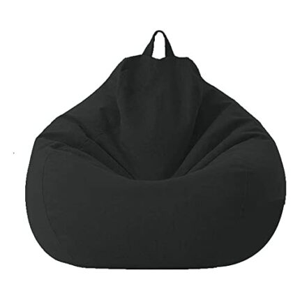 Highdi Bean Bag No Filler, Gaming Beanbag Chair Cover for Kids Adult Without Filling Highback Comfortable Lazy Sofa Beanbag Soft Toy Storage Bean