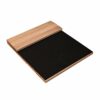 apollo THE HOUSEWARE BRAND Flexible Sofa Tray, Holder, Hevea Wood, Perfect for Wine or Snacks, Arm Chair Media Holder, Natural