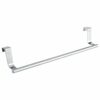 Over Door Hanger Cabinet Drawer Towel Hanging Rack Stainless Steel Hanging Bar Rail for Home Hotel (Long) Cabinet