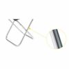 ZHHAOXINFC Portable Folding Stool with Back, Aluminum Mini Fishing Chair Small Stool Seat Heavy Duty Foldable Lightweight for Backpacking Hiking