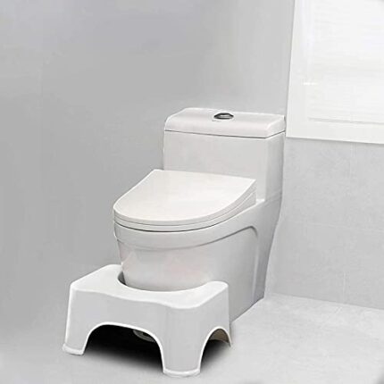 SASHTECH Squatting Toilet Stool Non-Slip Bathroom Step Up Stool Relieves Constipation, Bloating | Aligns the Colon for Faster and Easier Relief