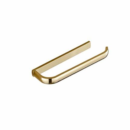 RSOCHS Brass Towel Rack, Bathroom Accessories, Golden Chrome Towel Rack, Household Towel Storage Rack