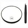 Compact Mirror with suction cup 10x Magnification, Handheld Travel Makeup Mirror Perfect for Travel Shower Room, 3.4-inch Magnifying Mirror with