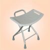 Bath Stools,Shower Chair Bath Chair Shower Stool Bath Lightweight Seat Aluminum Foldable Age Handicapped Pregnant Enclosure 100Kg