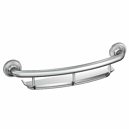 Moen LR2356DCH 16-Inch Grab Bar with Shelf, Chrome