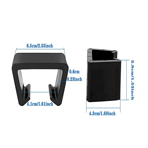 BDHI 12pcs Rattan Furniture Clips Outdoor Patio Wicker Furniture Alignment Clips Plastic Rattan Sofa Clips for Garden Outdoor Couch Patio Furnitu