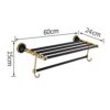 HIGOH Towel Racks,Bathroom Towel Rack Wall Mounted Towel Holder,European Retro Towel Rack,Rack,Towel Holder,Bathroom Hardware Bathroom Accessorie
