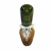 DWK-HD49057 - Adorable 11 Inch Bulldog Wine Bottle Holder Figure - Home Decor Dog Sculpture Decoration - Decorative Kitchen Animal Statue - Drink
