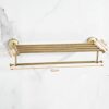 HIGOH Towel Racks,Bathroom Towel Rack Wall Mounted Towel Holder,All Copper European Towel Rack,Jade Bath Towel Holder with Towel Bar,Bathroom Har