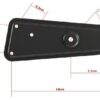RICOO TV Wall Bracket Extender VA0100 Universal LED LCD OLED Monitor Television Mount Adapter Plate for VESA 200x200 to 400x400 Black