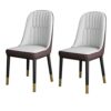 Kitchen Dining Room Furniture Chairs Kitchen Dining Chairs Set Of 2,Modern PU Leather High Back Soft Seat Living Room Chairs,Water Proof Leather