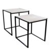 Amazon Brand - Movian Industrial Rectangular Nesting Tables, 45 x 45 x 50 cm, Light Wood