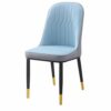 Kitchen Dining Room Furniture Chairs Water Proof PU Leather Dining Chair With Metal Legs Faux Matte Suede Leather Dining Chairs Accent Chairs For