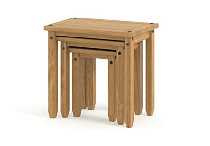 Core Products Nest Of Tables, Wood, Antique Wax