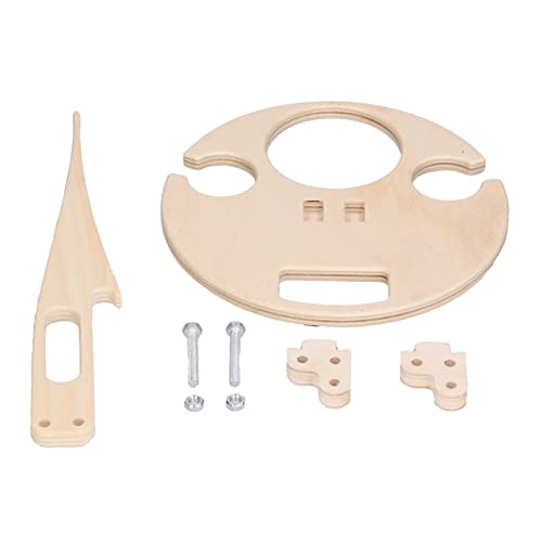 yaogohua Wooden Folding Picnic Table,Outdoor Portable Wine Table Foldable Round Desktop Mini Picnic Table Wine Rack Holder