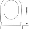 D-Shape Toilet Seat with Mute or Slow-Close Toilet Seat Cover Quick-Release for Easy Cleaning Plastic Material Durable Seat Easy Top or Blind Hol