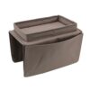 Fdit Sofa Tray Table Clip on Side Table, Foldable Sofa Arm Table Detachable Armrest Tray for Eating and Drink (Coffee)