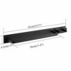 Bathroom Towel Bar, Aluminum Towel Rail with 2 Hooks, Patented Glue + 3M Self-Adhesive, 42cm, Black, Beelee H8-W571-Y0E9