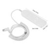 Remote Handset Controller 8 Pin Connection 2 Button Plastic Hand Control Replacement with Extension Coiled Cable for Lift Chair Power Recliner