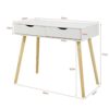 Hbao Household Wood Computer Desk Writing Table Study Desk Bedside Table Dressing Office Home Bedroom Furniture