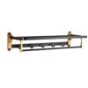TBIIEXFL Bathroom Hardware Set Black Hook Towel Bars Shelf Towel Hanger Aluminum Bathroom Accessories Towel Rack Towel Toilet Brush