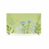 Qvo Romantic Pink Flowers TV Fabric Wall Hanging/curved Screen/LCD TV Dust Cover/TV Cover 32-86in Living Room And Bedroom Decoration,Home Accesso