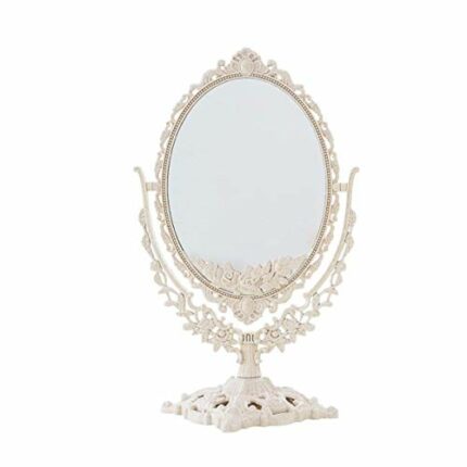 Vanity Mirror,Multi-angle Rotating Desktop Wall-Mounted for Bedroom Bathroom Home Shower (Size : 23CM) (One Colour 23CM)