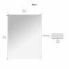 DALAETUS 8 Pcs HD Wall Mirror Set, Self Adhesive Rectangular Mirror Tile, High Clear Acrylic Mirror, Plastic Frameless Mirror Stick for Home, Bat