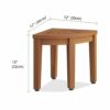 AquaTeak 12" Kai OptiAREA Corner Teak Shaving & Washing Foot Rests