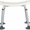 Bath Stools,Shower Stool Bath Chair Bath Seat Anti-Slip Adjustable Height Stable Lightweight Aluminum Handicapped Woman Wears 150Kg