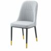 Kitchen Dining Room Furniture Chairs Water Proof PU Leather Dining Chair With Metal Legs Faux Matte Suede Leather Dining Chairs Accent Chairs For