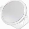 Lisseau Double Sided Small Vanity Rotation Bathroom Mirror for Travel, Makeup, Eyebrows, Shaving - 10cm 1x / 3x Magnification - with 360° Transpa