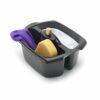 Addis 516932 Utility Cleaning Caddy with Twin Compartment and Handle, Black, 32 x 38.5 x 20 cm
