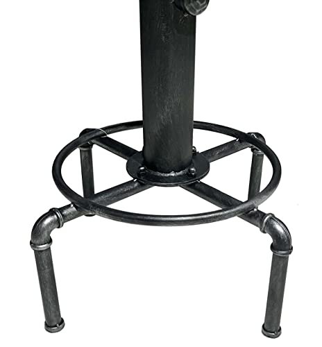 Topower Industrial Bar Table 31.5-41.3" Adjustable Pub Table Kitchen Dining Coffee Bistro Table