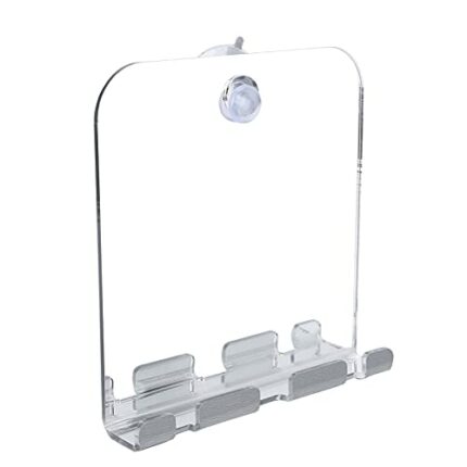Anti Fog Shower Mirror for Men, Fogless Shower Mirror for Shaving with Upgraded Suction, Bathroom Mirror, Bathroom Accessories, Fog Free Shatterp
