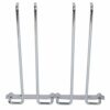 Fdit Wall mounted iron wine glasses rack, double row stemware wine glass holder storage rack bottle glass holder