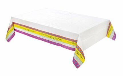 Talking Tables TCOVER Colourful Rectangular 180Cm X 120Cm -Disposable Tablecloth for Summer Party, Garden, BBQ, Mexican Fiesta, Solid, Boho Table