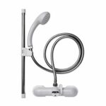 Croydex AB210040 Bath Shower Mixer Set, Silver and White