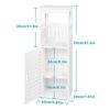 Bathroom Storage Cabinet,Laundry Room Cabinets with 1 Open Compartments and 2 Tier Shelf with Doors, Multifunctional Floor Cabinet for Home Offic