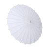 Cyrank Paper Parasol Umbrella,White Wedding Paper Umbrella,White Parasol Umbrella Chinese/Japanese Decorative Umbrella White DIY Painting Decorat