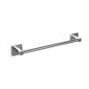 TATAY towel rail, 45cm, from the Kalo Collection, in chrome-plated zamak, with square canvas sports, and 3M fastening system, comfortable and und