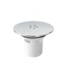 Lokatall Shower Drain Cover, Shower Waste Trap Cover Plug Hole Cover Shower Trap Cover Replacement, 115mm Chrome Finished Top Cover / 90mm Drain